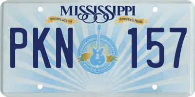 MS license plate PKN157