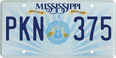 MS license plate PKN375