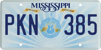 MS license plate PKN385