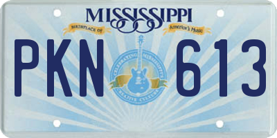 MS license plate PKN613
