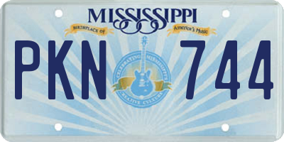 MS license plate PKN744