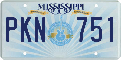 MS license plate PKN751
