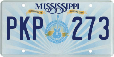 MS license plate PKP273