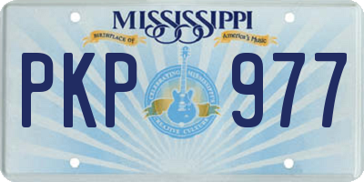 MS license plate PKP977