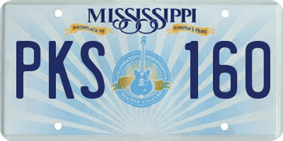 MS license plate PKS160