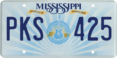 MS license plate PKS425