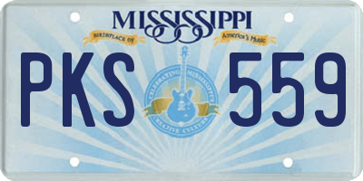 MS license plate PKS559