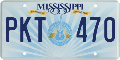 MS license plate PKT470