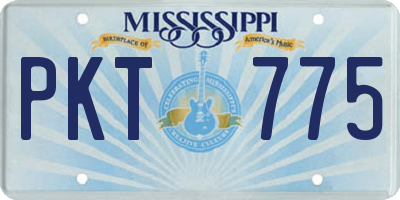 MS license plate PKT775