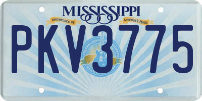 MS license plate PKV3775