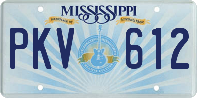 MS license plate PKV612