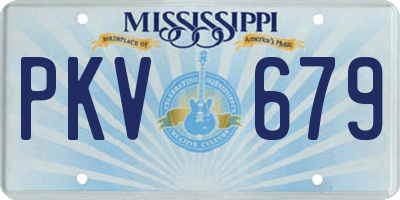 MS license plate PKV679