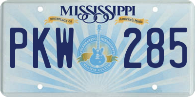 MS license plate PKW285