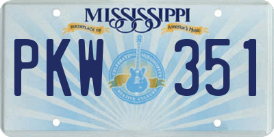 MS license plate PKW351