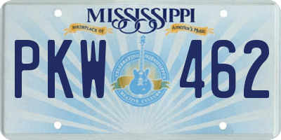 MS license plate PKW462