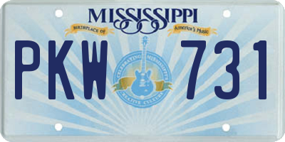 MS license plate PKW731