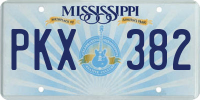 MS license plate PKX382