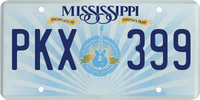 MS license plate PKX399