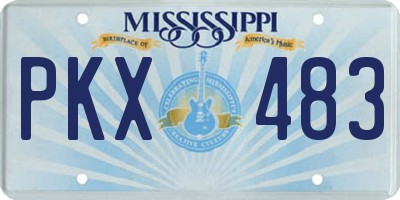 MS license plate PKX483