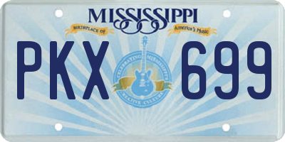 MS license plate PKX699
