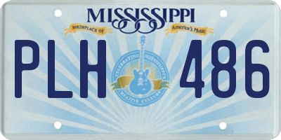 MS license plate PLH486