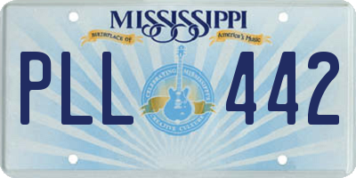 MS license plate PLL442