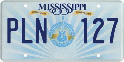 MS license plate PLN127