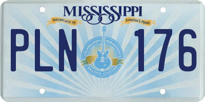 MS license plate PLN176