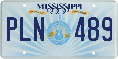 MS license plate PLN489