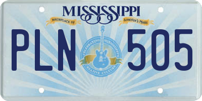 MS license plate PLN505