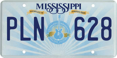 MS license plate PLN628