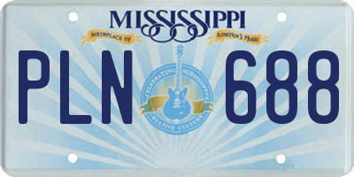 MS license plate PLN688