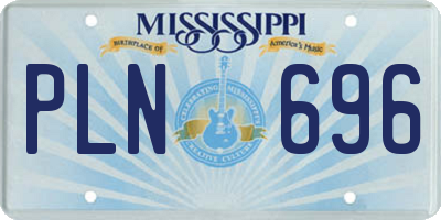 MS license plate PLN696