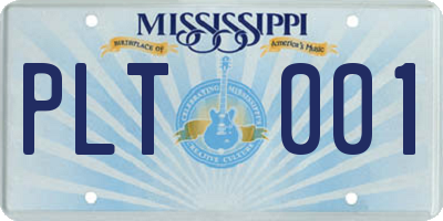 MS license plate PLT001