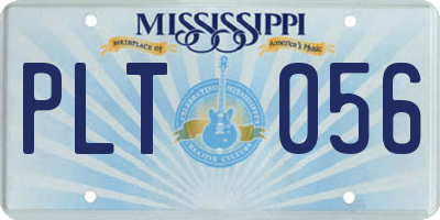 MS license plate PLT056