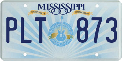 MS license plate PLT873