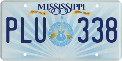 MS license plate PLU338