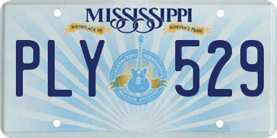 MS license plate PLY529