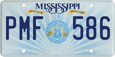 MS license plate PMF586