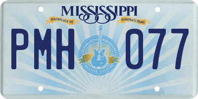 MS license plate PMH077