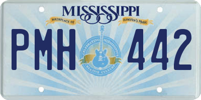 MS license plate PMH442