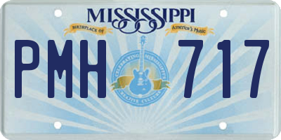 MS license plate PMH717