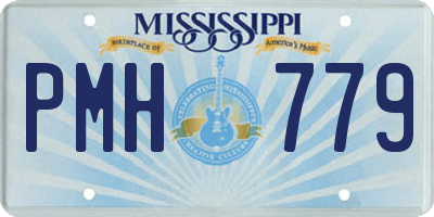 MS license plate PMH779