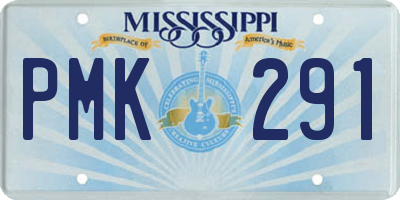 MS license plate PMK291