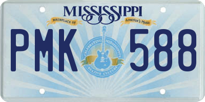 MS license plate PMK588
