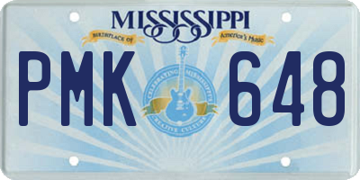 MS license plate PMK648