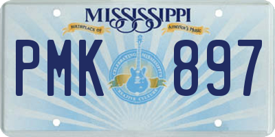 MS license plate PMK897