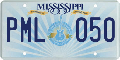 MS license plate PML050