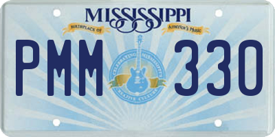 MS license plate PMM330