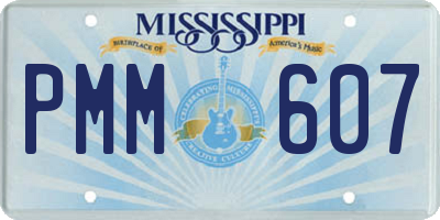 MS license plate PMM607